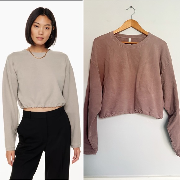Aritzia Tops - The Group by Babaton Aritzia Region Cropped Sweatshirt in Mauve